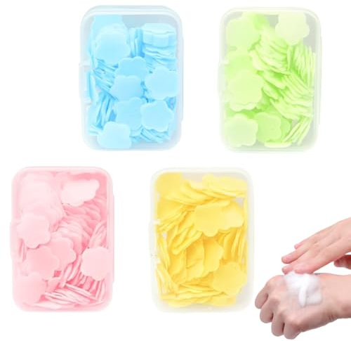 ZAKTUS 500 hojas de jabón de papel para llevar, recambios de jabón desechable, jabón portátil para viajes y actividades al aire libre