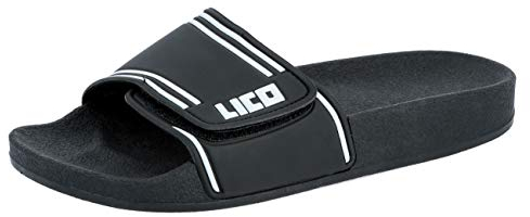 Lico COAST V Unisex Erwachsene Badeschuhe, Schwarz/ Weiß, 43 EU