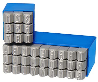 GRAVUREM-S Standard slagsiffror och bokstäver 0-9 A-Z,& (kombination)/teckenhöjd 10 mm