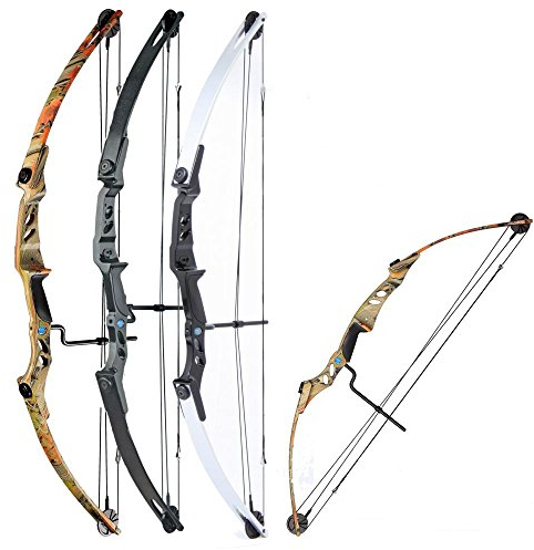 Strongbow Compoundbogen Hunter II - 50-60 lbs - Rechtshandmodell, Silber-Schwarz