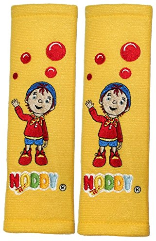 Noddy - Almohadillas protectoras para cinturón de seguridad, diseño dibujos animados. No solo para el cinturón de seguridad, sino también para el cinturón de mochilas, maletas, bolsas de mensajero..