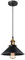 iDEGU Retro Suspension Luminaire Industriel Design Edison Luminaire Plafonnier E27 Lustre Suspension en Métal, Ø 22cm, Noir