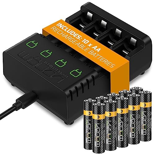 Venom Power Recharge - Charging Station plus 10 x AA 1000mAh Rechargeable Batteries