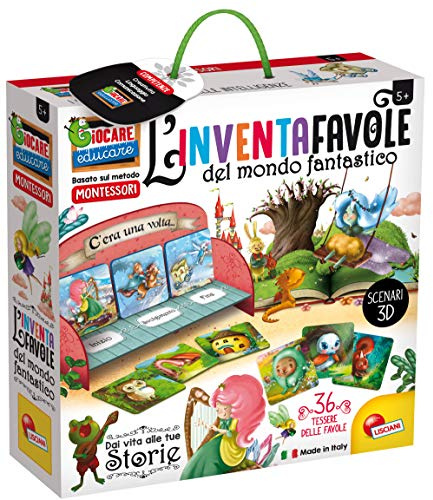 Liscianigiochi- Montessori l'Inventafavole del Mondo Fantastico, 95216