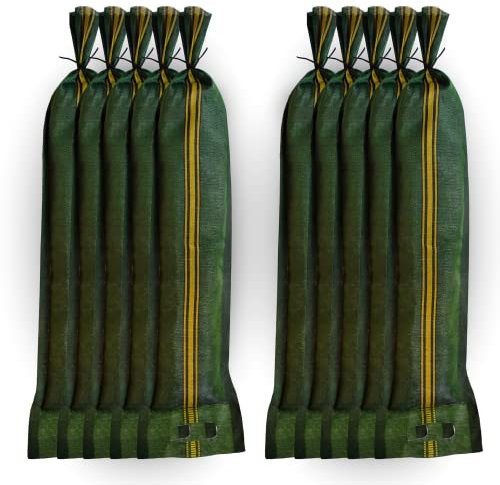 20x Sandsäcke Silosandsäcke geeignet für Hochwasserschutz, 25cm x100cm mit Griff, Zugband und Tragegriffen, Silosäcke zum befüllen, UV-beständiges hochwertiges Monofilgewebe