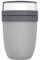 Mepal Lunchpot Ellipse – Cool Grey – 500 ml praktischer Thermo-Essensbehälter, Joghurtbecher, to go Becher – Hält Speisen Lange warm oder kühl, polypropyleen, 500 + 200 ml