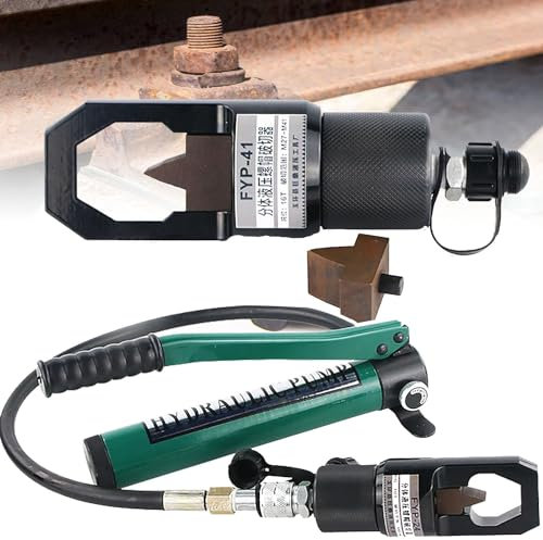 YANGYMM 12 Tonnen/16 Tonnen Hydraulischer Mutternsprenger, Spaltwerkzeuge zum Entfernen von Rostigen, Geteilter Hydraulischer Mutternschneider mt Handpumpe Zum Entfernen Rostiger Schrauben,F24