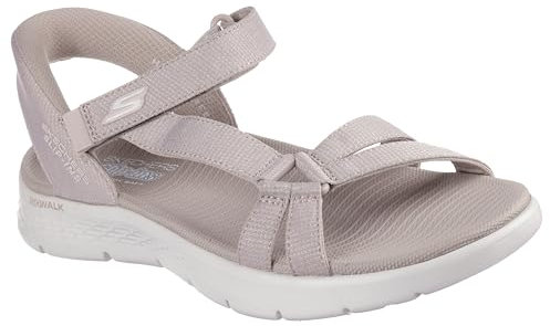 Skechers Women's GO Walk Flex Sandal Illuminate, Taupe, 7 UK