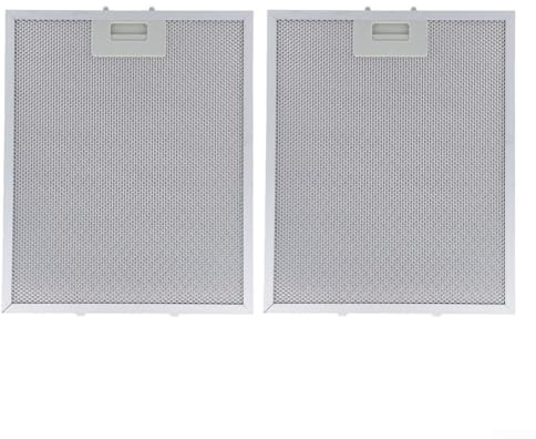 Bulevisiter 2 filtros de campana extractora de 5 capas, filtro de grasa de metal de malla general de aluminio de 325 x 340 x 9 mm, filtro de campana extractora, para muchas marcas de campanas