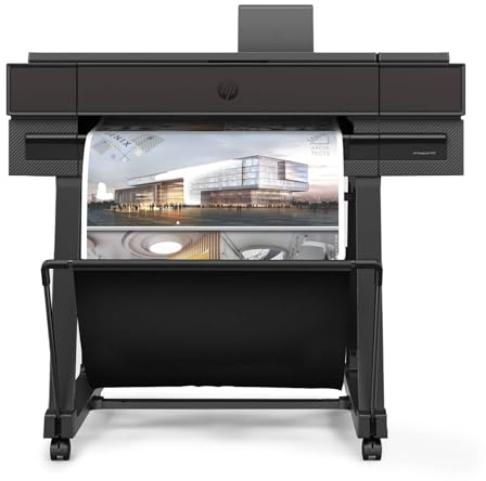 HP DesignJet T870, 61 cm (AM0X9A), Stampante grande formato, Plotter, Multi-formato A4–A1/D, Fino a 120 stampe A1/ora, Wi-Fi, Ethernet, USB, Flex Tech, garanzia 2 anni, Click, nero