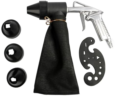 FTVOGUE Pneumatisk Sandblästringsmaskin, Aluminiumlegering, Ergonomisk Design Handhållet Verktyg för Rostborttagning, Sandblästring och Polering för Gör-det-själv-entusiaster (#1)