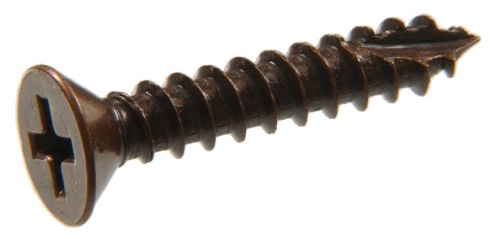 Hillman 45363 #7 x 3/4-Inch Flat Phillips Wood Screw, Antique Bronze, (Pack of 40)