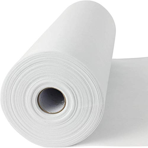 Stitch N Tear - 45cm (18) Wide x 50m Standard Weight Tear Away Embroidery Stabiliser Backing Fabric Mini Roll White 40g for Machine Embroidery