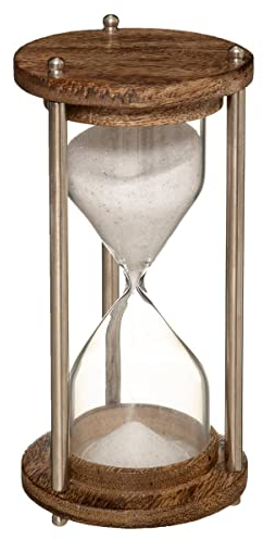 Atmosphera - Sablier - métal et Verre - H15 cm