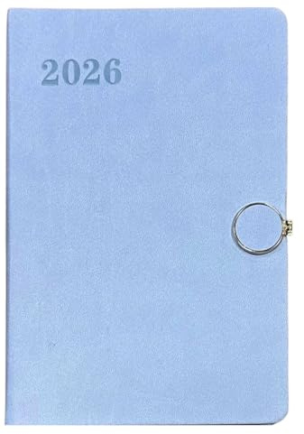2021 A5 vecka att visa dagbok adressbok och penna Flexi designer dagbok (blå)