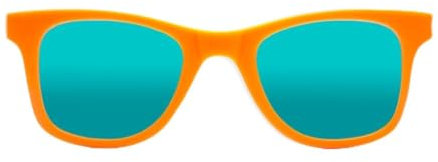SIROKO Sonnenbrille für Kinder, Orange, Mandarine, Mandarine/Electric Blue, Einheitsgröße