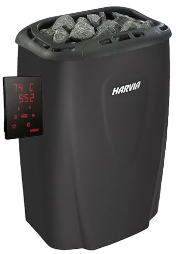 Harvia Moderna XE - Sartén de sauna con panel de control independiente Xenio 230 V/400 V (6 kW)