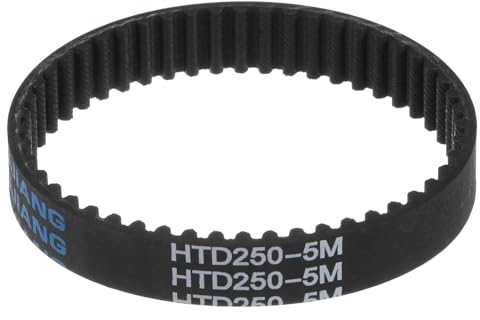 sourcing map HTD5M-250 Gummi Zahnriemen 50 Zähne Geschlossene Schleife Riemenscheibe Zahnriemen 15mm Breite, 250mm Umfang Synchronriemen Gummizahnriemen Keilriemen Antriebsriemen