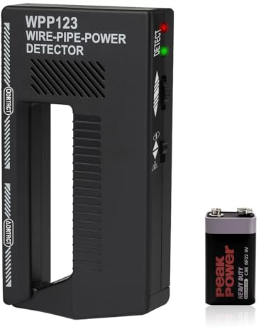 FUG WPP123 Wall Wire Detector, High Sensitivity Detect Electrical Cable in Walls Pipe with Alarm for Indoor Decoration Structure