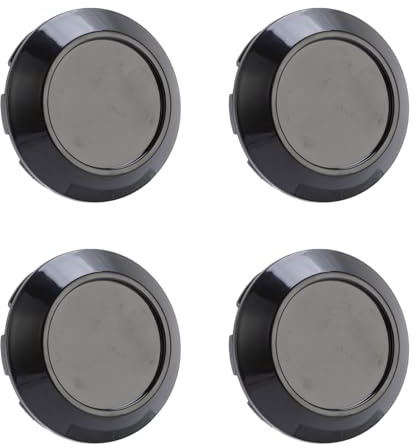 Hamwesh Hjulcentrumkapslar, 76 Mm Ytterdiameter ABS-navkåpor med (Svart)