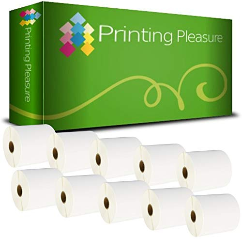 Printing Pleasure 10 x Zebra 100mm x 50mm Compatible Direct Thermal Labels for Zebra Type Printers | 1000 Labels per Roll