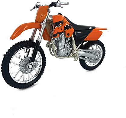 Welly Die Cast Motorcycle Orange KTM 450 SX Racing, 1:18 Scale for Unisex Adult