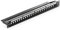 deleyCON 24 Puertos Patch Panel Modular para Módulos Keystone 1U (1HE) 19 Pulgadas el Montaje en Rack Compatible CAT5 CAT6 CAT7 CAT8 LAN Red Negro