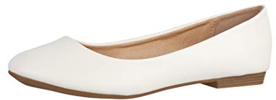 Elara Damen Ballerina Bequeme Slip Ons Flach Chunkyrayan P B3039 Weiss 36