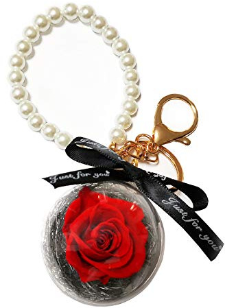 Exporee Rose Eternelle Fait à la Main Rose Conservée Boîte-Cadeau Roses Jamais Fanées Fleur éternelle pour Amoureux Cadeau pour Elle Saint-Valentin Fête des Mères l'anniversaire ou Noël