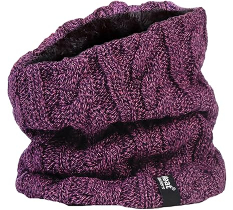HEAT HOLDERS - Women's Thermal Winter Neck Warmer - 3.5 tog - One size (Purple)