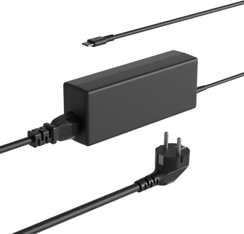 SLRIOYS 65W USB C laddare kompatibel med Lenovo Thinkpad Ideapad Yoga ThinkBook Chromebook Laptop Replacement Universal Fast Power Supply Adapter Cord ADLX65YDC2A