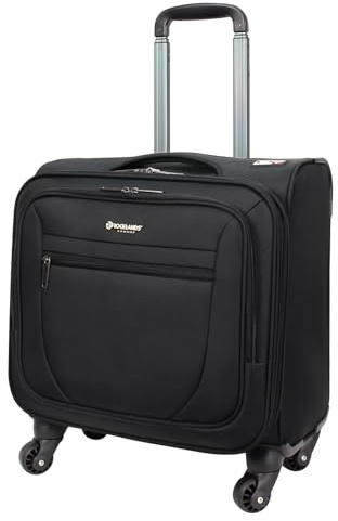 Rocklands® Rolling Laptop Bag 4 Wheel Laptop Bag Wheeled Briefcase Business Office Trolley Case Travel Cabin Bag - 8602