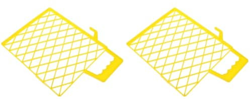 SHINEOFI 2pcs Plastic Paint Filter Mesh Screen Tray Divider Durable Paint Bucket Grid for Smooth Application and Easy Cleaning