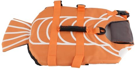 Gilet de Sauvetage pour Chien avec poignée Ergonomique | Gilet de flottaison réglable pour Natation/Bateau/Kayak | Anneau en D Solide et Tissu à séchage Rapide pour Petits et (M)