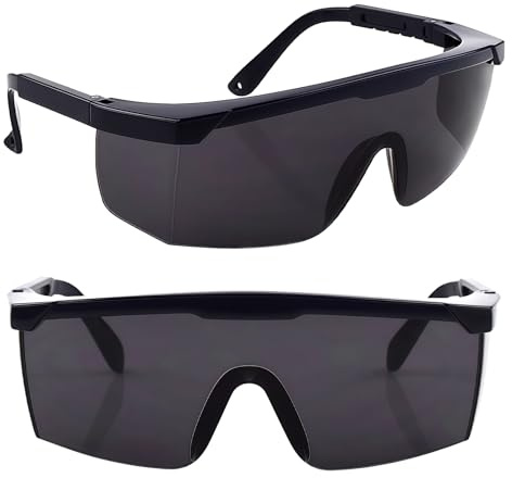 Jinsion 2 Piezas Gafas Laser Depilacion IPL 200nm-2000nm, Gafas Protección Ocular Láser Gafass Laser Depilacion con Protección Lateral para Dispositivos IPL Y Tratamientos Médicos con Láser