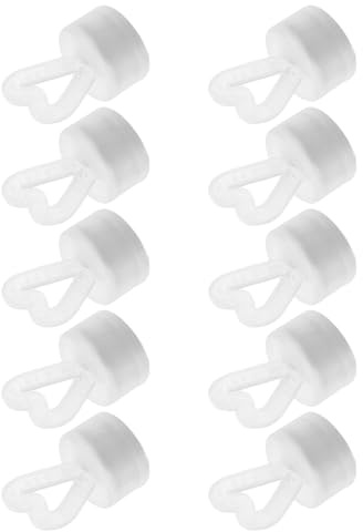 Veemoon Set 10 Pezzi Pesi per Palloncini in Plastica Riutilizzabili a Forma di Cuore Base Stabile, Decorativi per Feste di Matrimonio e Centrotavola, Adatti per Interni ed Esterni