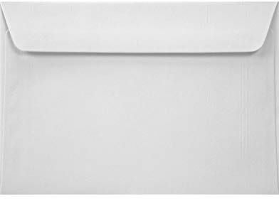 Netuno 100 vita kuvert strukturpapper DIN C6 11,4x16 cm 100g Acquerello Bianco eleganta kuvert med struktur för inbjudningar bröllop födelsedag dop
