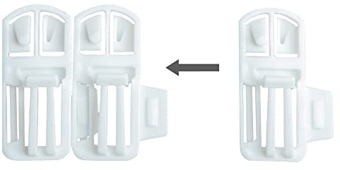 Speed Clix Gardinengleiter 200 Stück mit Neuer einzigartiger Doppelklick Funktion um schnell und einfach Gardinen auf zu hängen geeignet für Schienen mit Einer Laufnut von 3,5-4 mm: Made in Germany!