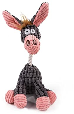 Spielzeug Hund Kuscheltier Hund Plüschtier Hund interaktives Hundespielzeug mit eingebauten Quietscher gegen Langeweile geeignet für Welpen kleine und große Hunde Plüsch Hund Spielzeug weich Dogtoy