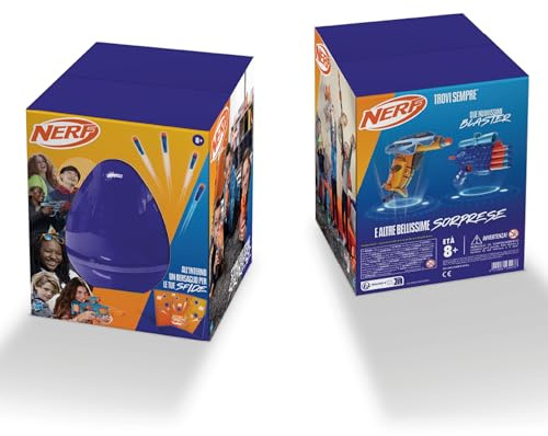 Hasbro Sorpresovo Nerf 2024 - Uovo con sorprese, Include Blaster e Set di bersagli, dagli 8 Anni in su
