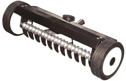 Arieggiatore areatore rastrello scarificatore regolabile con ruote. Taglio 53cm