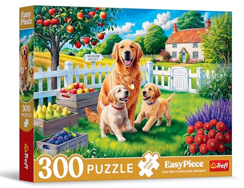 Trefl - Puzzle EasyPiece: Hundar på landet - 300 bitar - Stora bitar, Enkel läggning, för vuxna och barn över 10 år