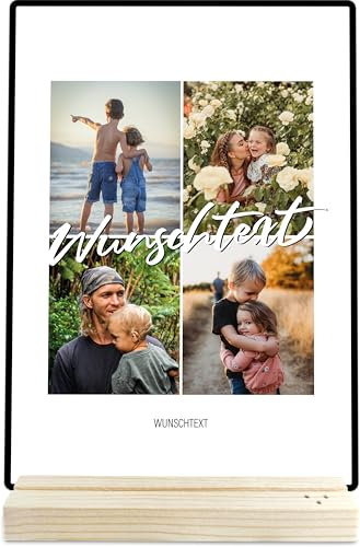 Team Geschenk - Wunschtext Holzbild Foto Geschenke personalisiert - Jahrestag Geschenkidee Für Sie, Geschenk Für Freundin, Zeichnungen, Valentinstag Geschenke Für Frauen, Wir, Liebe Geschenkidee