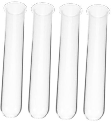 KESYOO 4pcs Floral Tubes for Water Plants Glass Test Tube Vases Hydroponic Garden Plant Cuttings Home Decor