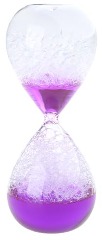 Liquid Motions - Reloj de arena con forma de reloj de arena, para decoración del hogar, luz nocturna para dormitorio y oficina
