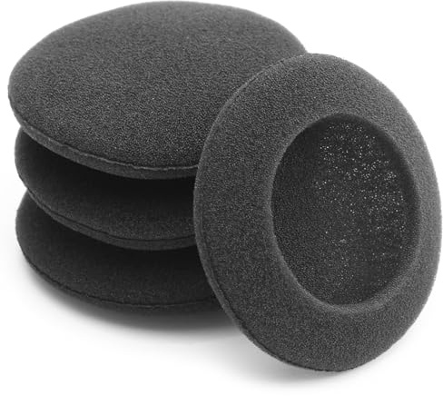 Okuli 4 x Remplacement Noir Mousse Coussinets d'oreille pour Casque Écouteurs - 35mm
