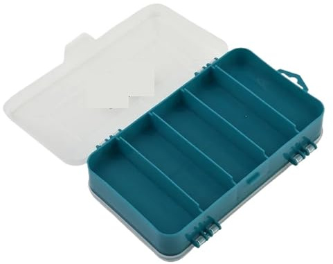 Skruvlåda organisatör bekväm och bärbar verktygsorganisatör, 8 spår plastskruvar trådar bultar spikar muttrar förvaringsfodral prydlig låda verktyg