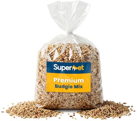Superpet Premium Budgie Food Bird Seed Mix, Millet & Grain, Parakeets 2KG | Contains Canary Seed, Oats & Linseed, Natural Aviary Seed Blend, Ideal for Budgies, Parakeets & All Breeding Birds Year-Round