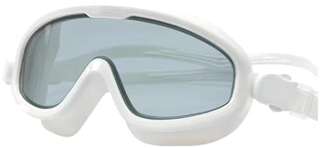 Occhialini da nuoto da donna, protezione UV, maschera con grande montatura, vista panoramica sull'acqua, lente cristallina anti-appannamento, attrezzatura da nuoto per uomini adulti e ragazzi