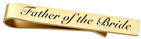 Father of the Bride Gifts from Bride Wedding Tie Clip Gift